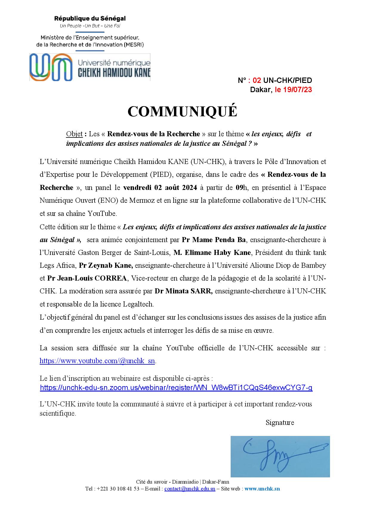 AG alumni UN-CHK
